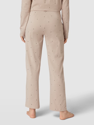 Esprit Pyjamabroek met all-over motief Beige - 5