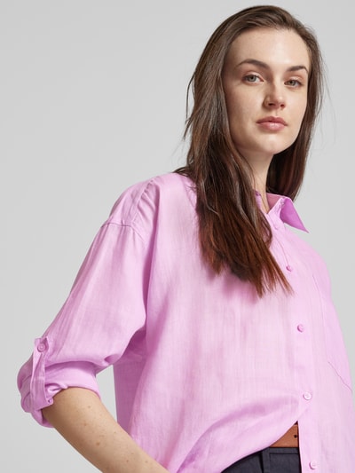 BOSS Orange Blouse met opgestikte borstzak, model 'Bostik' Roze - 3