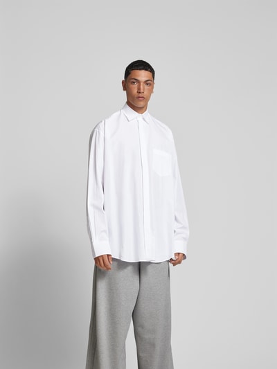 VETEMENTS Freizeithemd mit Kentkragen Weiss 4