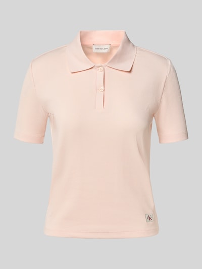 Calvin Klein Jeans Slim fit poloshirt met labeldetail Lichtroze - 2