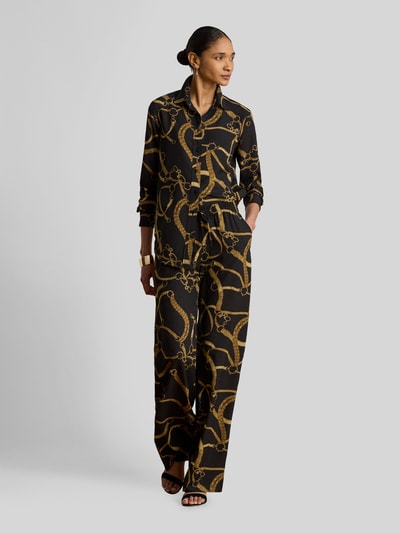 Lauren Ralph Lauren Regular Fit Langarmbluse mit Motiv-Print BLACK 1