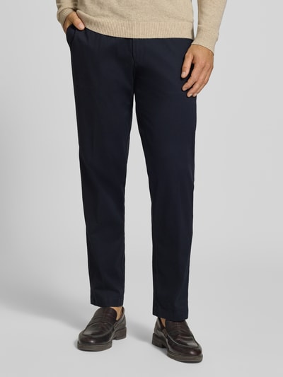 Hiltl Regular Fit Chino aus Baumwoll-Mix Modell 'PEAKER' Marine 4