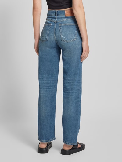 Marc O'Polo Straight fit jeans in destroyed-look Blauw - 5