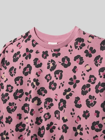 s.Oliver RED LABEL Oversized sweatshirt van katoenmix Fuchsia - 2