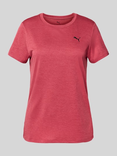 PUMA PERFORMANCE T-Shirt mit Logo-Print Modell 'ESSENTIAL' Bordeaux 2