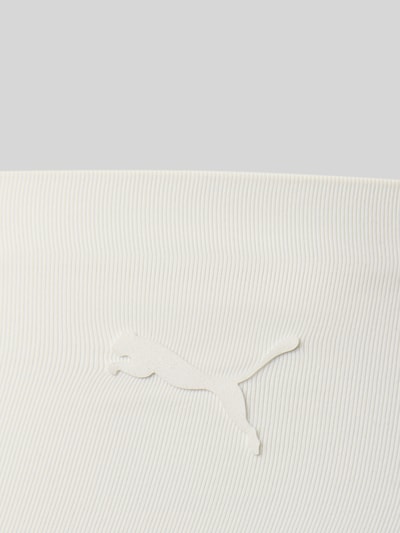 Produktfoto, Slip im 2er-Pack mit Logo und elastischem Bund von PUMA, Damen Slip, strukturierte weiße Oberfläche, dezentes Markenlogo, Material-Mix mit Stretch-Anteil, körpernahe Passform