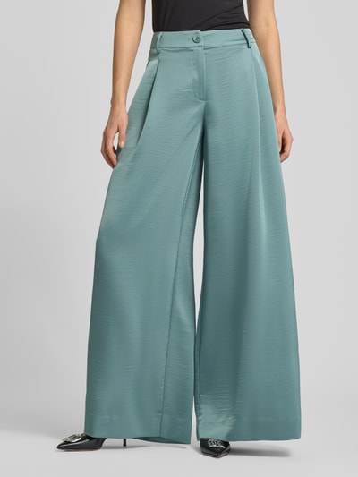 Essentiel Antwerp Wijde broek met bandplooien, model 'IXIE' Petrol - 4