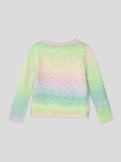 Only Strickpullover mit Farbverlauf Modell 'RAINBOW' Hellgruen 3