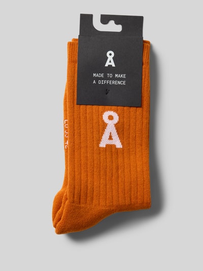 Armedangels Socken aus Baumwoll-Mix Modell 'SAAMUS BOLD' Orange 3