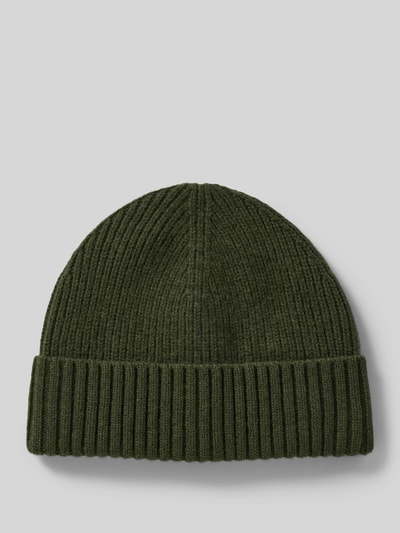 MCNEAL Beanie aus Wolle-Kaschmir-Mix Dunkelgruen Melange 1
