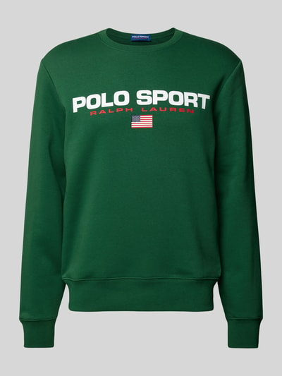 Polo Sport Sweatjacke mit Label-Stitching Gruen 2