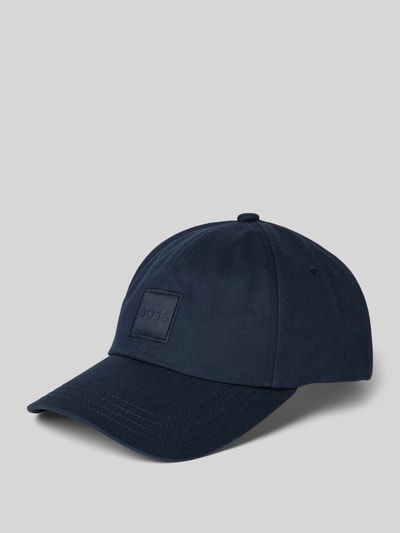 BOSS Cap mit Label-Patch Modell 'Derrel' Marine 1