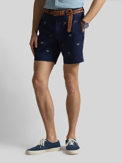 Polo Ralph Lauren Regular Fit Shorts mit Stitching Details Marine 4