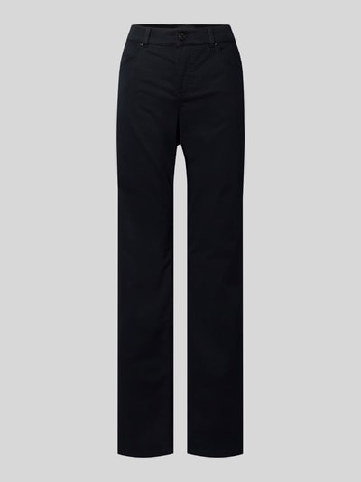 Angels Stoffen broek met 5-pocketmodel, model 'LARA' Marineblauw - 2