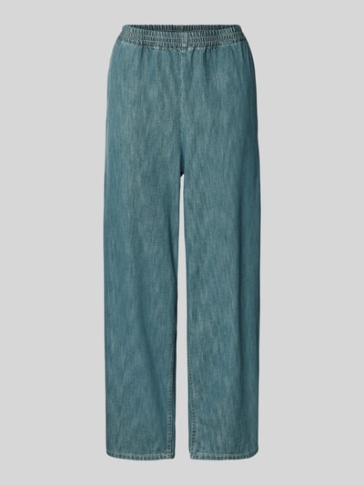 American Vintage Wide leg jeans met elastische band, model 'YDOPARK' Blauw - 2