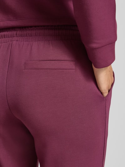 Christian Berg Woman Sweatpants mit elastischem Bund und Tunnelzug Kirsche 3