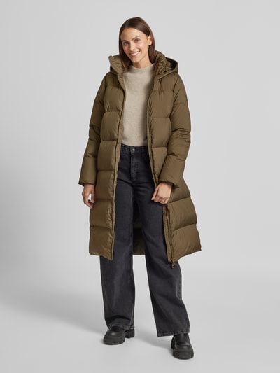 Tommy Hilfiger Płaszcz puchowy ze stójką Khaki 1