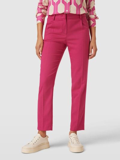 More & More Stoffhose mit Bundfalten Pink 4