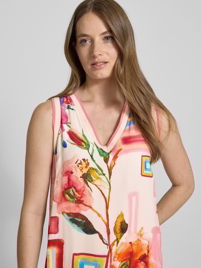 Emily Van den Bergh Midi-jurk met V-hals Rosé - 3