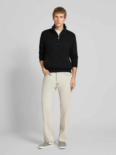 CHAMPION Schipperstrui met logostitching en steekzakken Zwart - 1