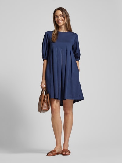 Weekend Max Mara Knielange jurk met strikceintuur, model 'JUMBO' Blauw - 1