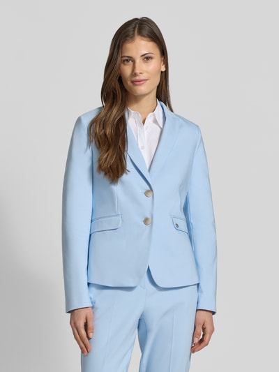 s.Oliver BLACK LABEL Regular fit blazer met Katoen-Anteil Lichtblauw - 4
