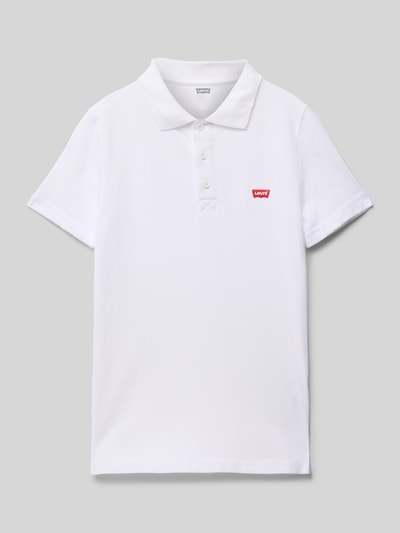 Levi’s® Kids Poloshirt mit Label-Stitching Modell 'BATWING' Weiss 1