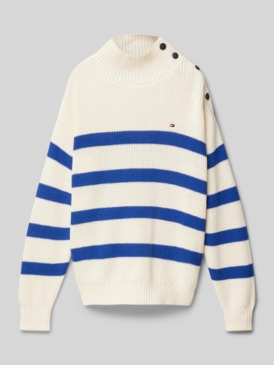 Tommy Hilfiger Teens Strickpullover mit Stehkragen Ecru 1