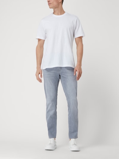 Brax Straight fit jeans met lyocell, model 'Cadiz' Zilver - 1