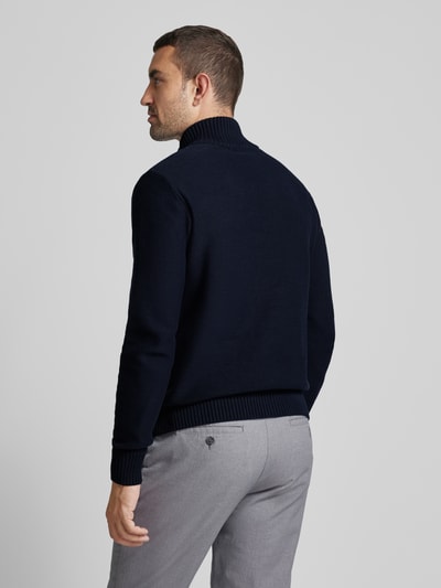 SELECTED HOMME Strickpullover mit gerippten Abschlüssen Modell 'AXEL' Dunkelblau 5