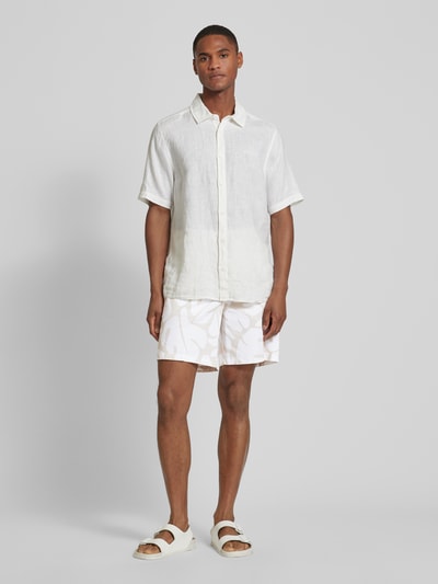 BOSS Bermudas mit floralem Muster Modell 'Karlos' Offwhite 1