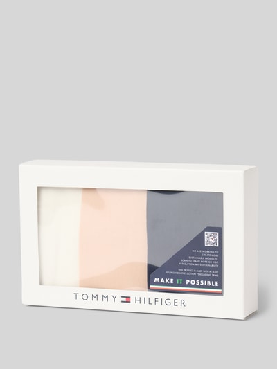 TOMMY HILFIGER Stringi z mieszanki bawełny w zestawie 3 szt. Beżowy 2
