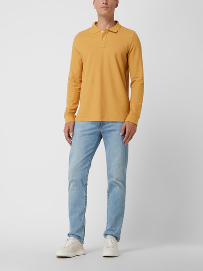 Fynch-Hatton Poloshirt aus Supima®-Baumwolle Senfgelb 1