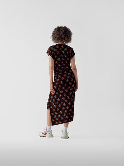Paco Rabanne Maxikleid in Wickel-Optik Schwarz 5