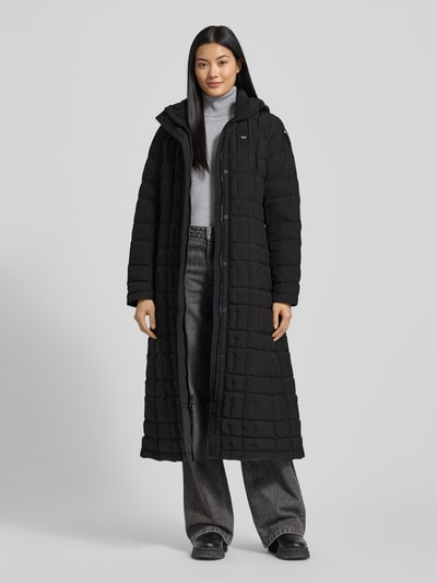 Blauer Usa Daunenmantel mit Reißverschlusstaschen Modell 'KALADA' Black 1