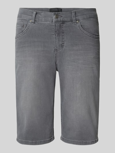 Angels Regular fit bermuda's van denim met omslag Middengrijs - 2