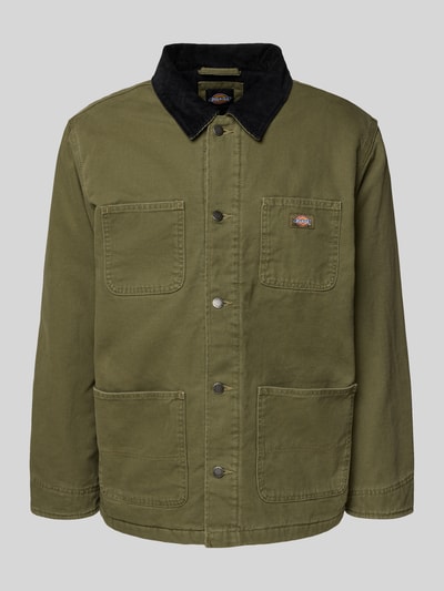 Dickies Jack met platte kraag en borstzakken Olijfgroen - 2