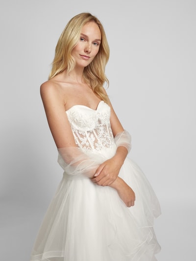 Unique Brautkleid in Bandeau-Form Offwhite 3