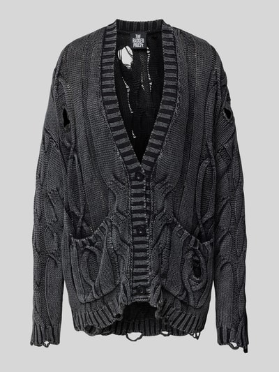 The Ragged Priest Cardigan im Destroyed-Look Modell 'ECHO' Anthrazit 2