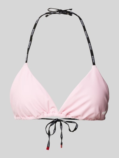 HUGO CLASSIFICATION Bikini-Oberteil mit Label-Detail Pink 1