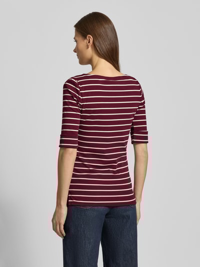 Lauren Ralph Lauren T-Shirt mit 1/2-Arm Modell 'JUDY' Dunkelrot 5