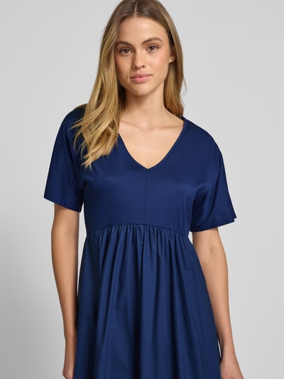 Weekend Max Mara Maxi-jurk met V-hals, model 'BRONZO' Marineblauw - 3