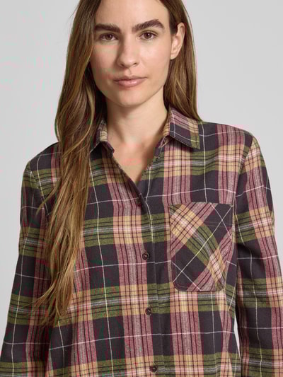 Christian Berg Woman Knielange overhemdjurk met borstzak Donkergroen - 3