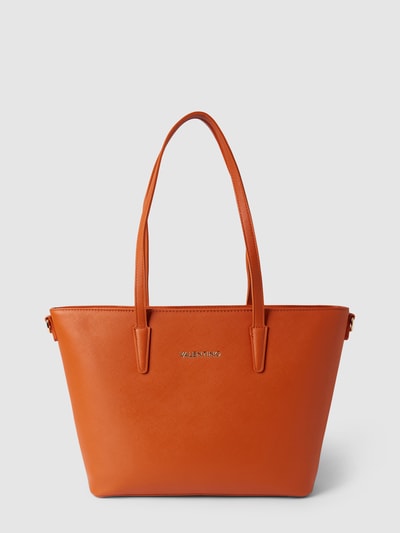 VALENTINO BAGS Shopper mit Label-Detail Modell 'ZERO' Dunkelorange 1