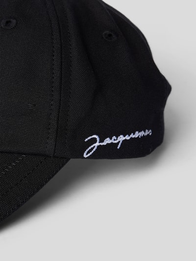 Jacquemus Cap mit Label-Stitching Schwarz 3