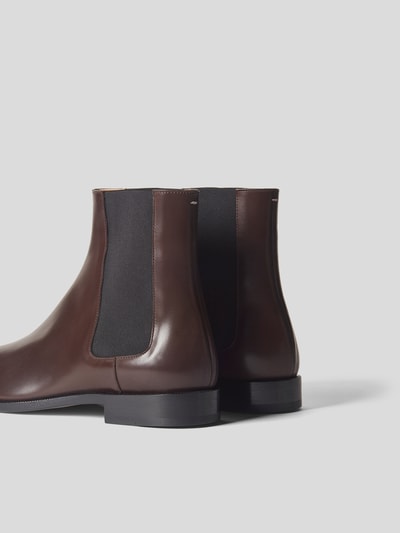 Maison Margiela Chelsea Boots mit Tabi-Kappe Dunkelbraun 3