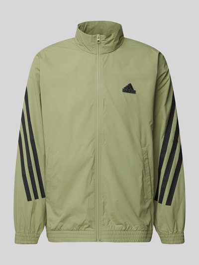 ADIDAS SPORTSWEAR Trainingsjacke mit Stehkragen und Eingrifftaschen Oliv 2