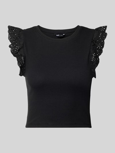ONLY Slim Fit T-Shirt aus Baumwoll-Mix Modell 'MATHILDA' Black 2