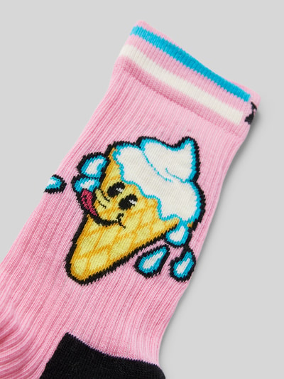 Happy Socks Socken mit Stretch-Anteil Modell 'Ice Cream' Pink 2