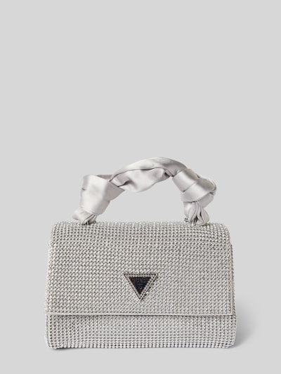 Guess Clutch mit Label-Detail Silber 2